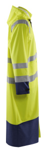 Highvis pitkä sadetakki, TASO 1 Huomio keltainen/Mariininsininen, Blåkläder 2